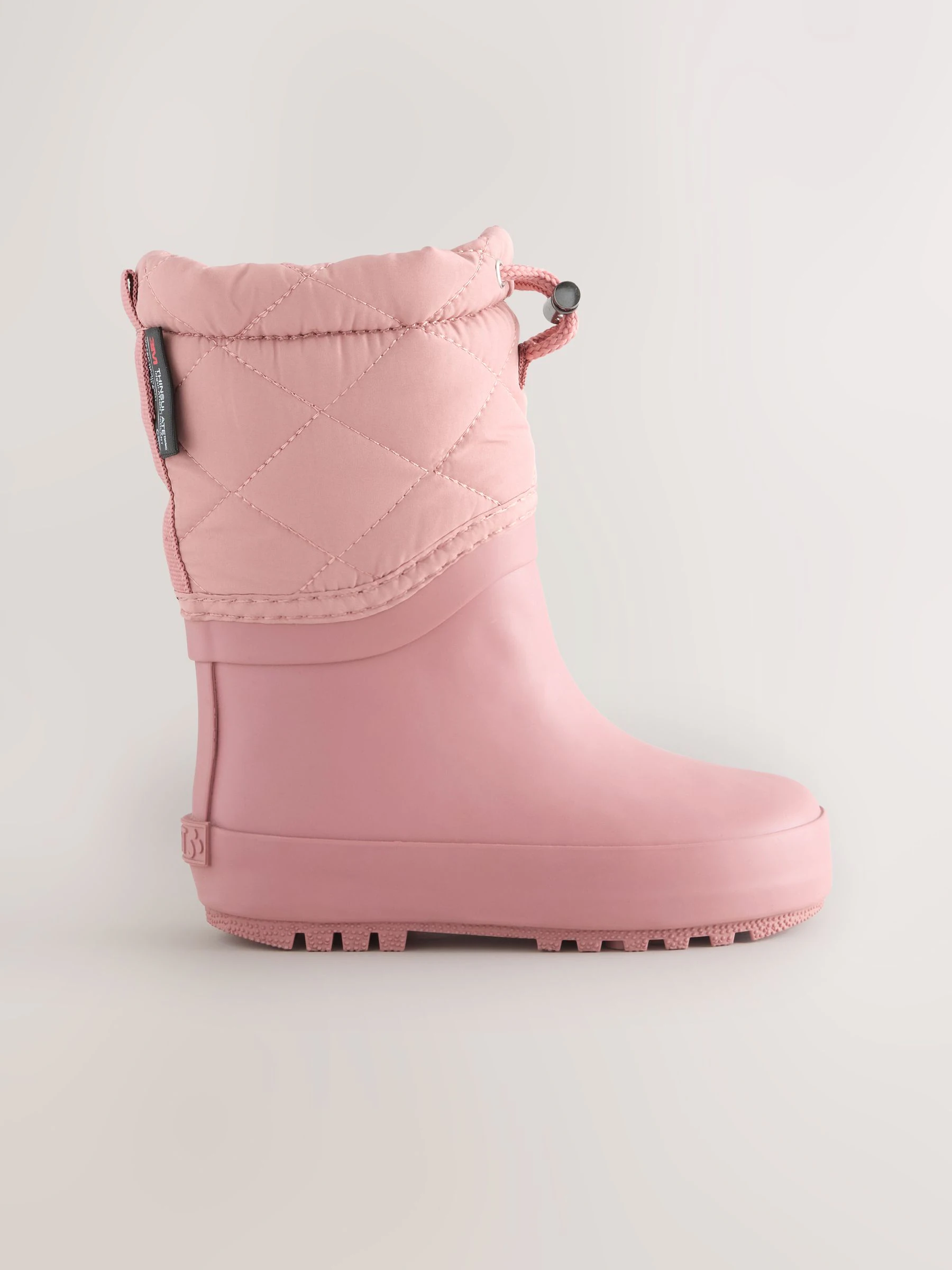 Roze - Thinsulate gevoerde regenlaarzen met rand