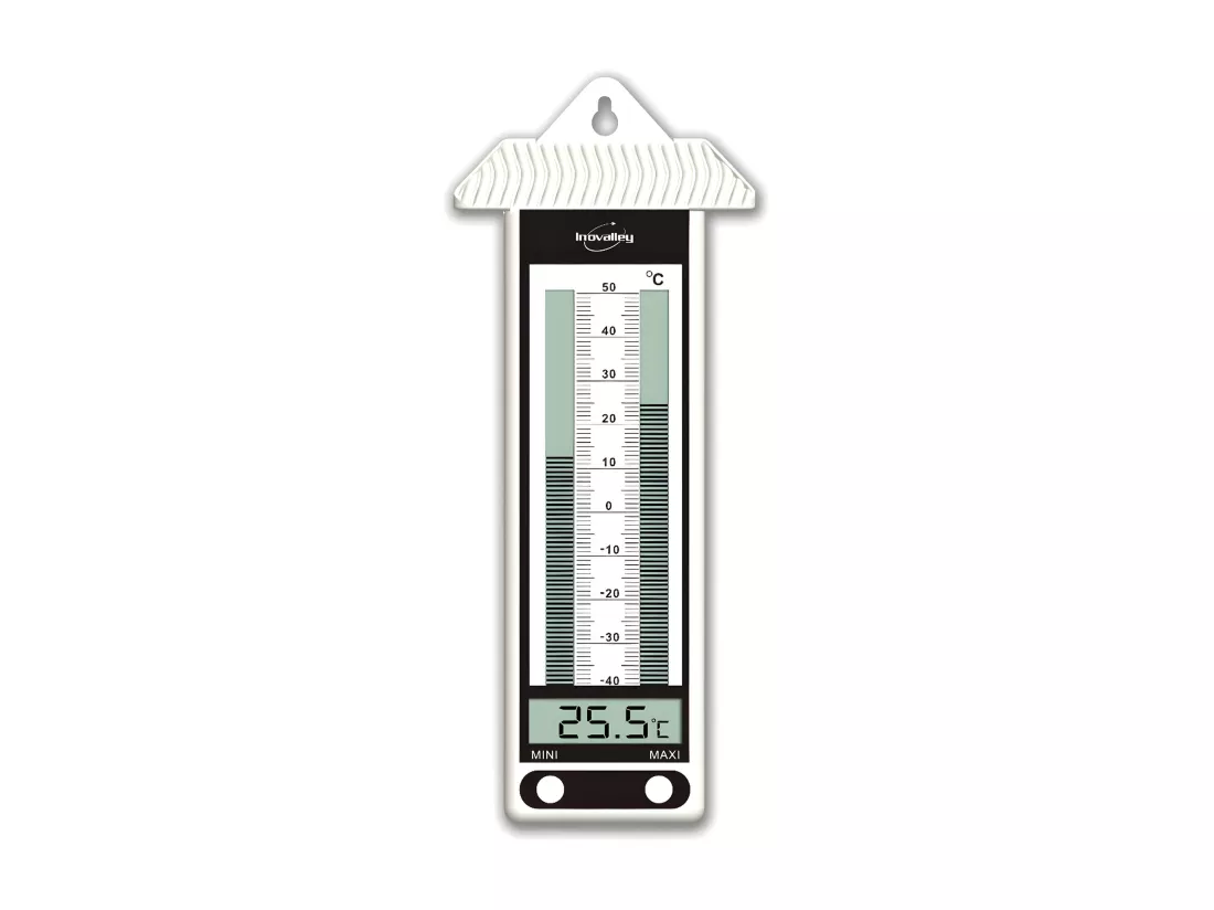 Thermomètre électronique MINI-MAXI blanc