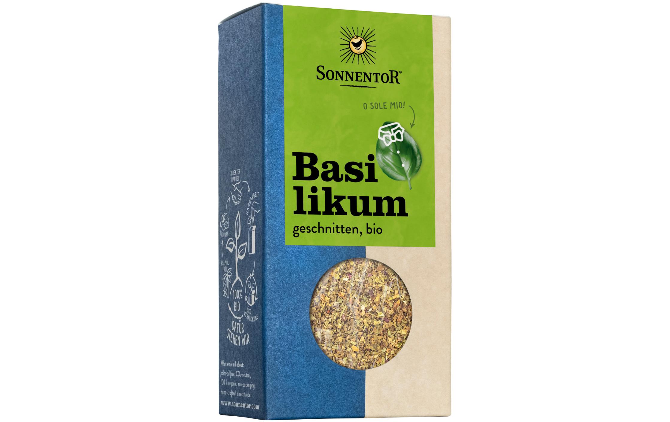 Gewürz Bio Basilikum Beutel 15 gGeschnittener Basilikum in Bio-Qualität