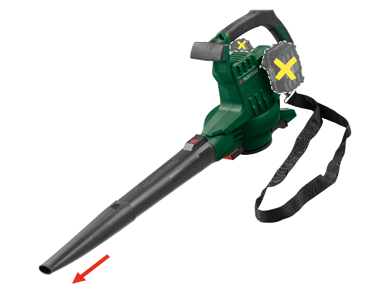 Accu bladblazer en -zuiger 40 V zonder accu's en lader
