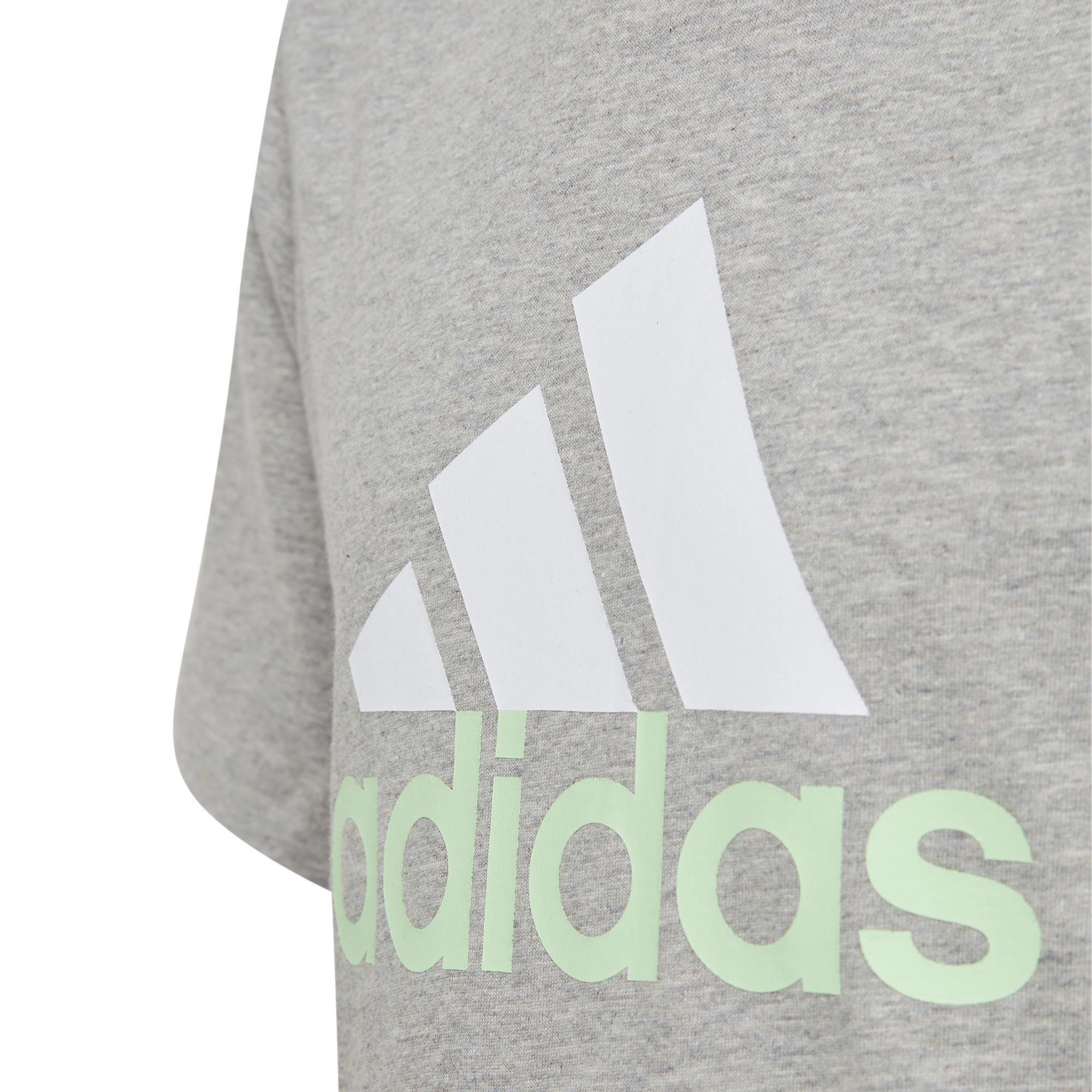 adidas Essentials Two-Color Big Logo Cotton T-Shirt Kinder medium grey heather