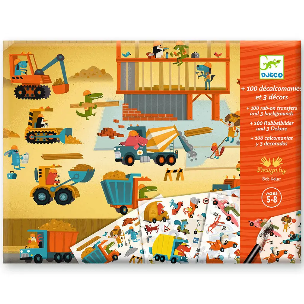 Djeco dj09357 transferstickers 'Asfalt'