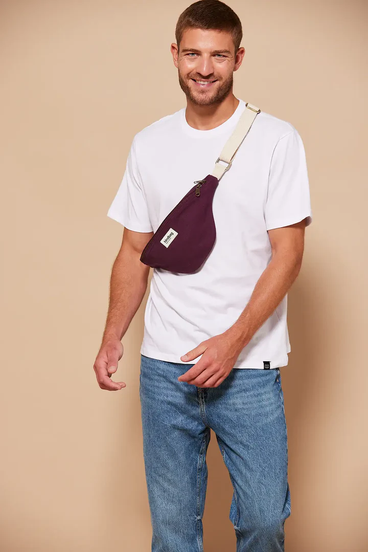 Sac banane Olivia Prune