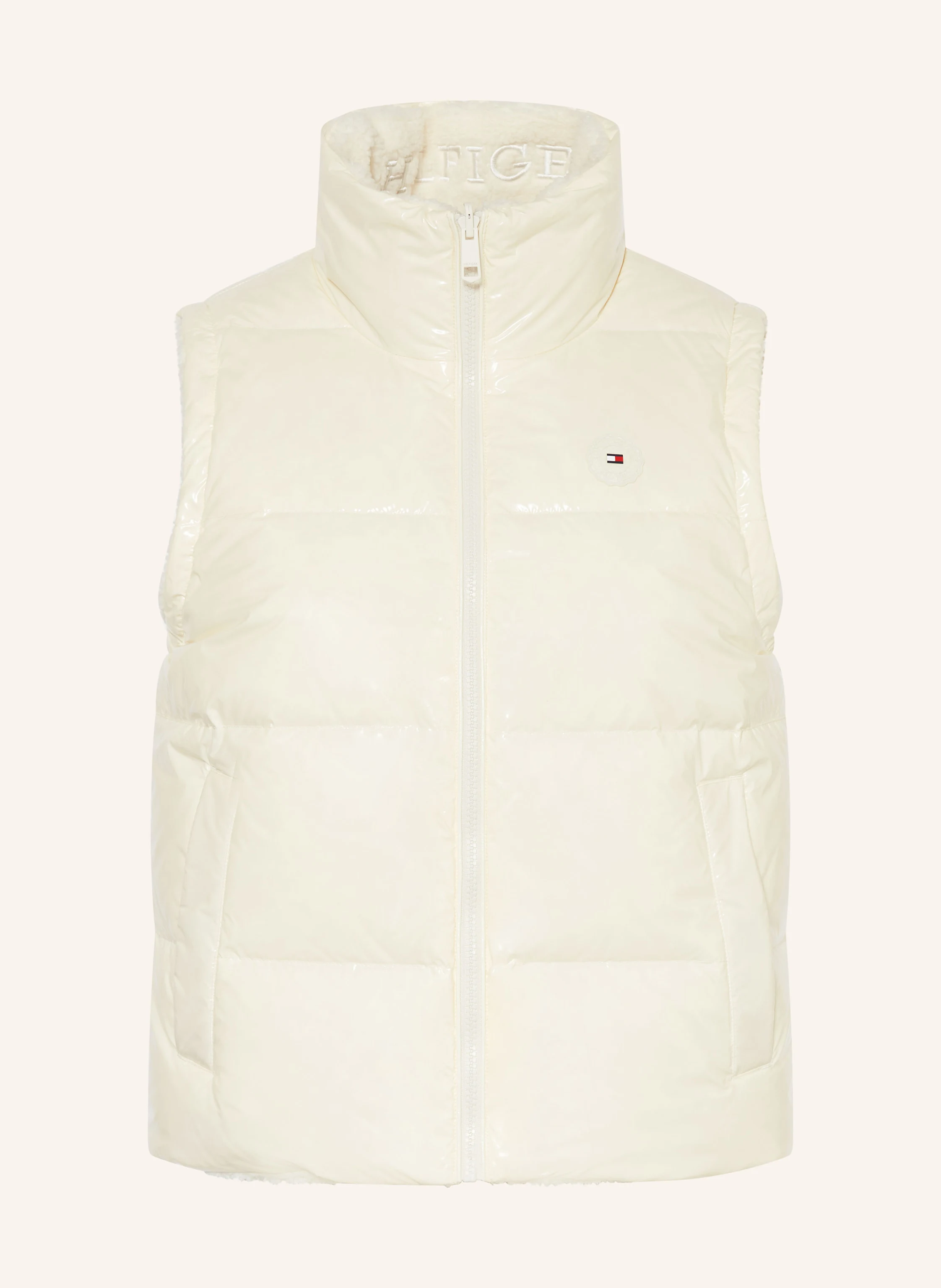 TOMMY HILFIGER Daunenweste zum Wenden mit Teddyfell