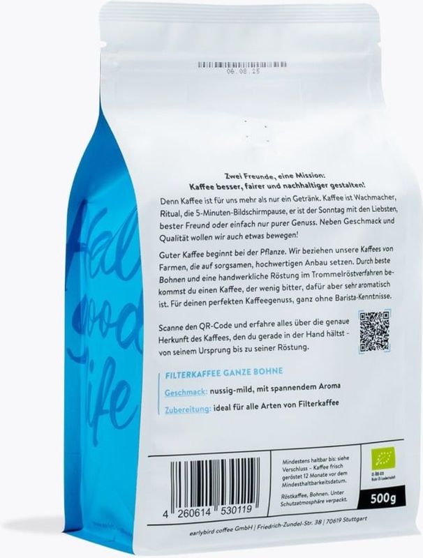 Earlybird - Filterkoffie - Bio - 500g