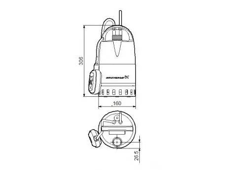 Grundfos pumpe CC5-A1 med 3/4-1-5/4