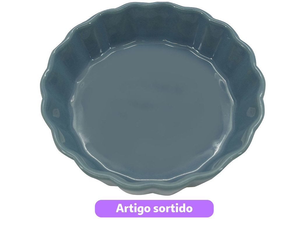 FORMA TARTE ACTUEL CERÂMICA 13CM CORES SORTIDAS