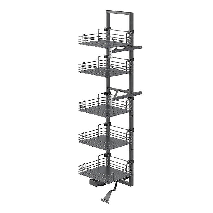 Colonne coulissante 5 niveaux GoodHome Enden Pèbre 60 cm