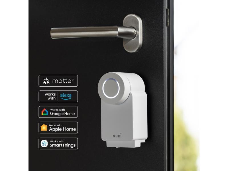 NUKI Smart Lock (4th Gen) EU-Zylinder, Weiss Elektronisches Smart Home WLAN Türschloss