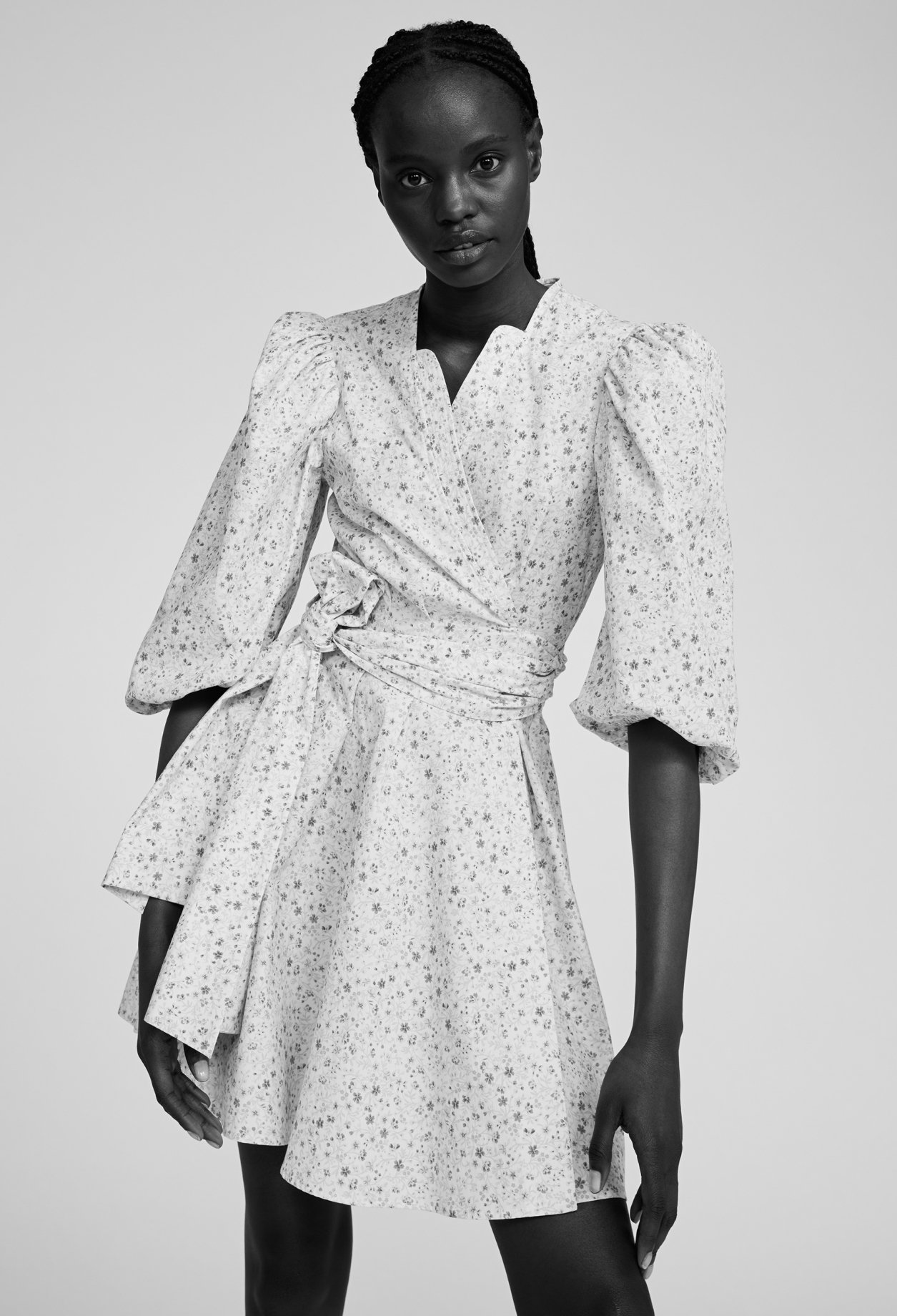 Robe courte cache c&oelig;ur
