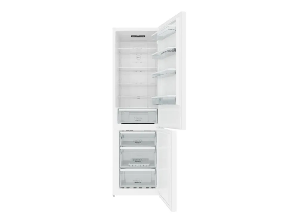Gorenje NRK 6202EW4 NoFrost, forsænket håndtag, display bag døren, hvid (EEK: A  )