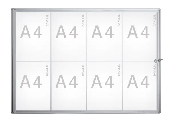 MAUL MAULextraslim, 655 x 931 x 27 mm, Aluminium, Glas, Plastik, Aluminium