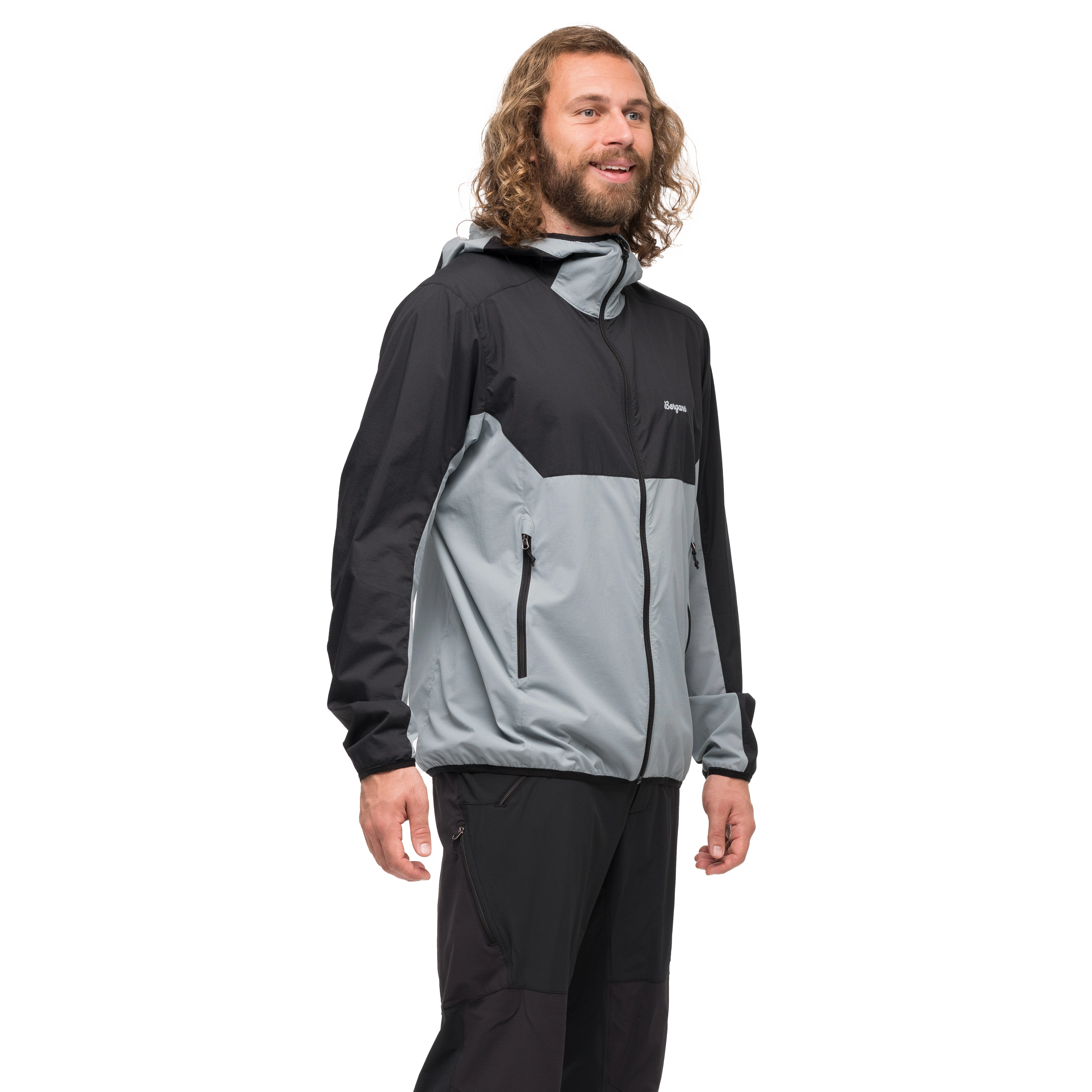 Vaagaa Windbreaker Jacket Men Husky Blue / Black
