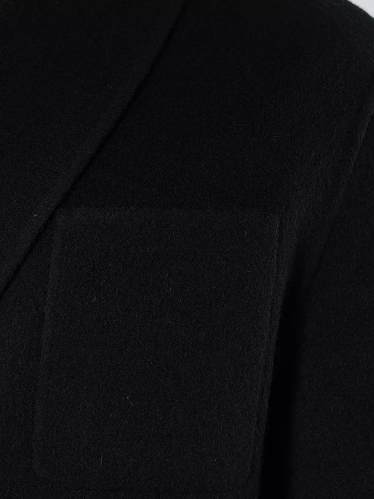 KENZO Wollmantel  schwarz