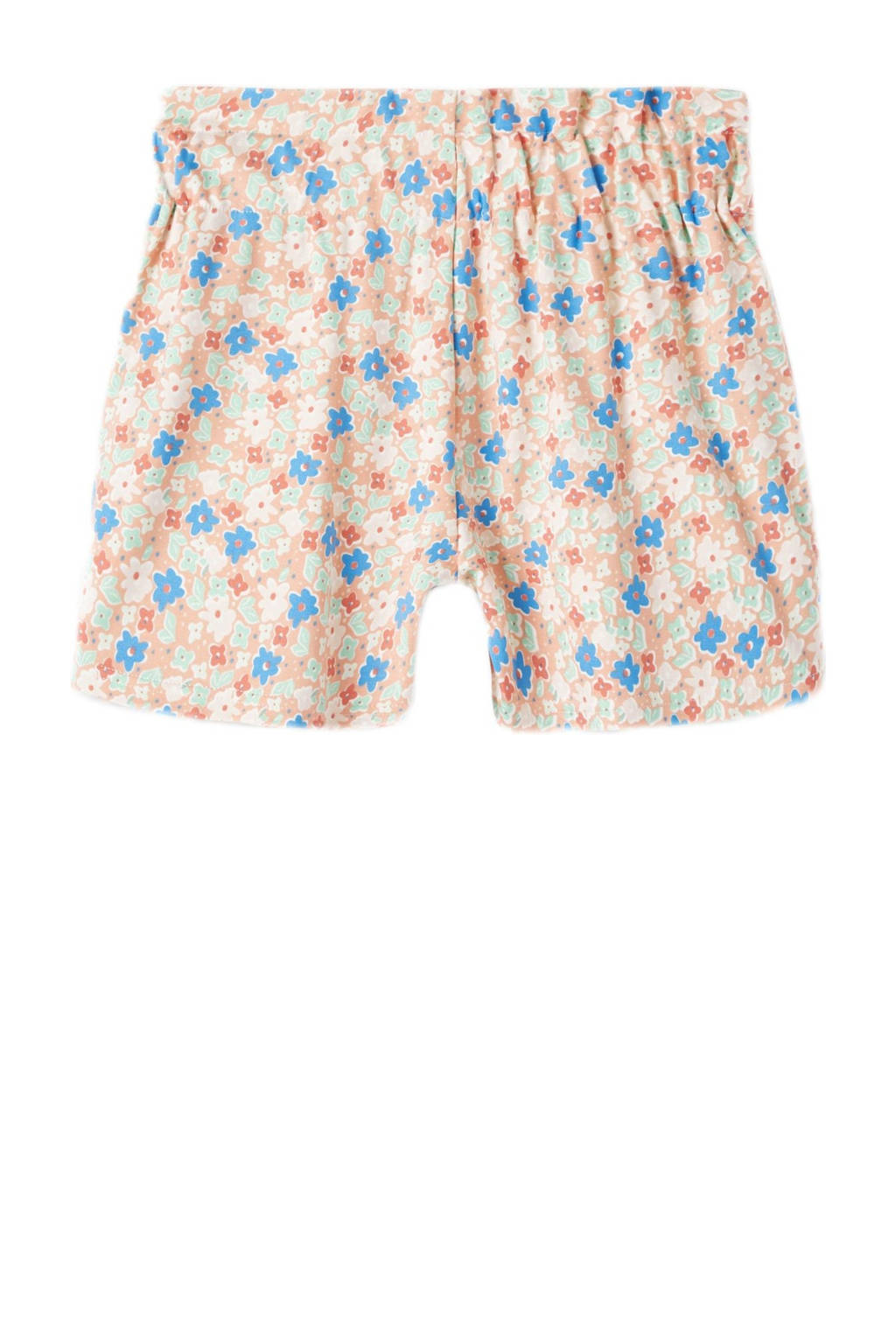 NAME IT gebloemde short NKFFELULLE IDA perzik/blauw/lichtgroen