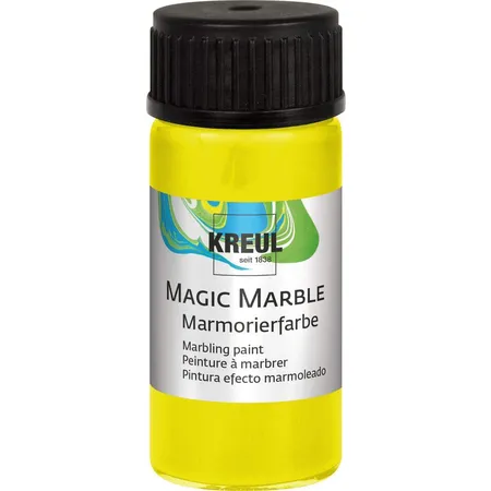 KREUL Magic Marble Marmorierfarbe Neongelb 20 ml