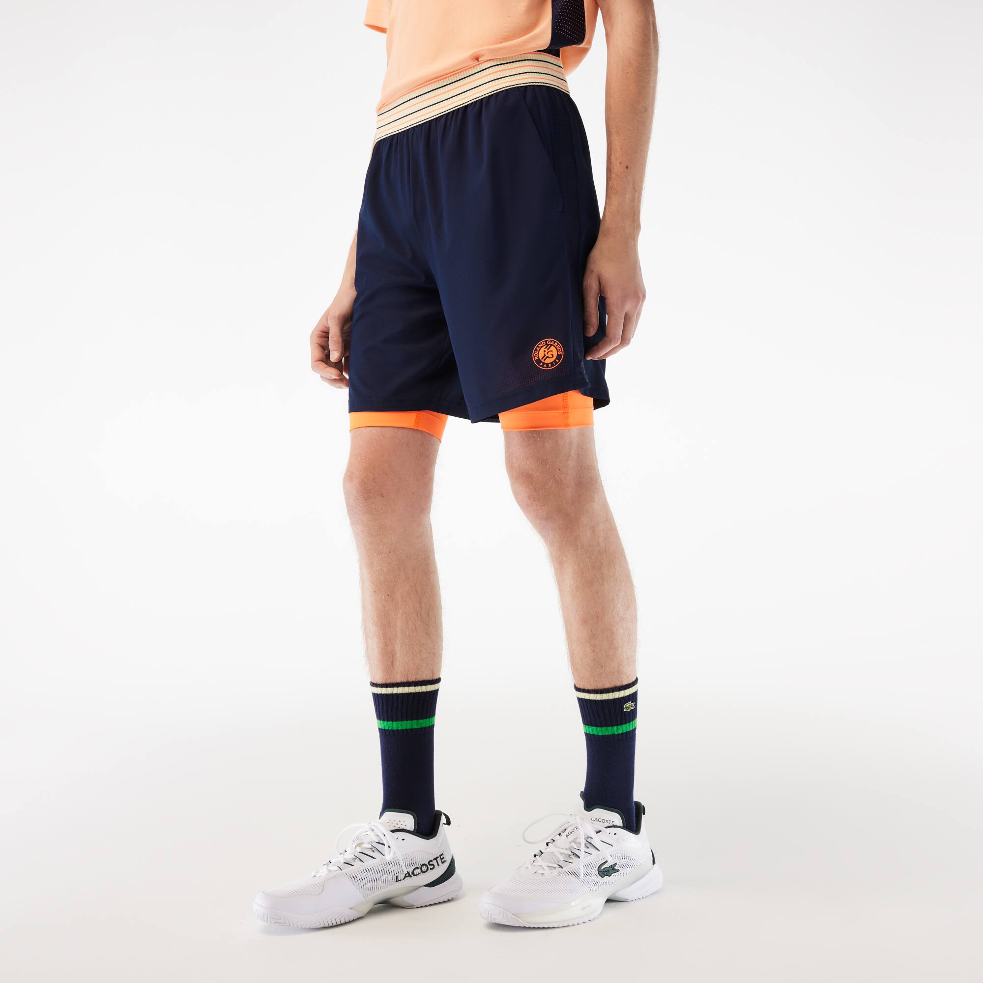 Short homme Sport Édition Roland Garros avec shorty intégré Shorts - Bleu - Lacoste - Homme