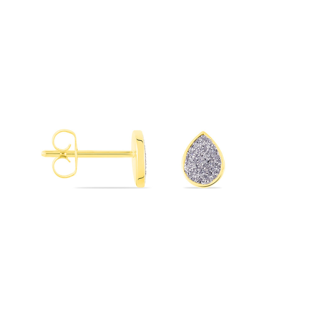 Boucles D'oreilles Puces Anitta Or Jaune