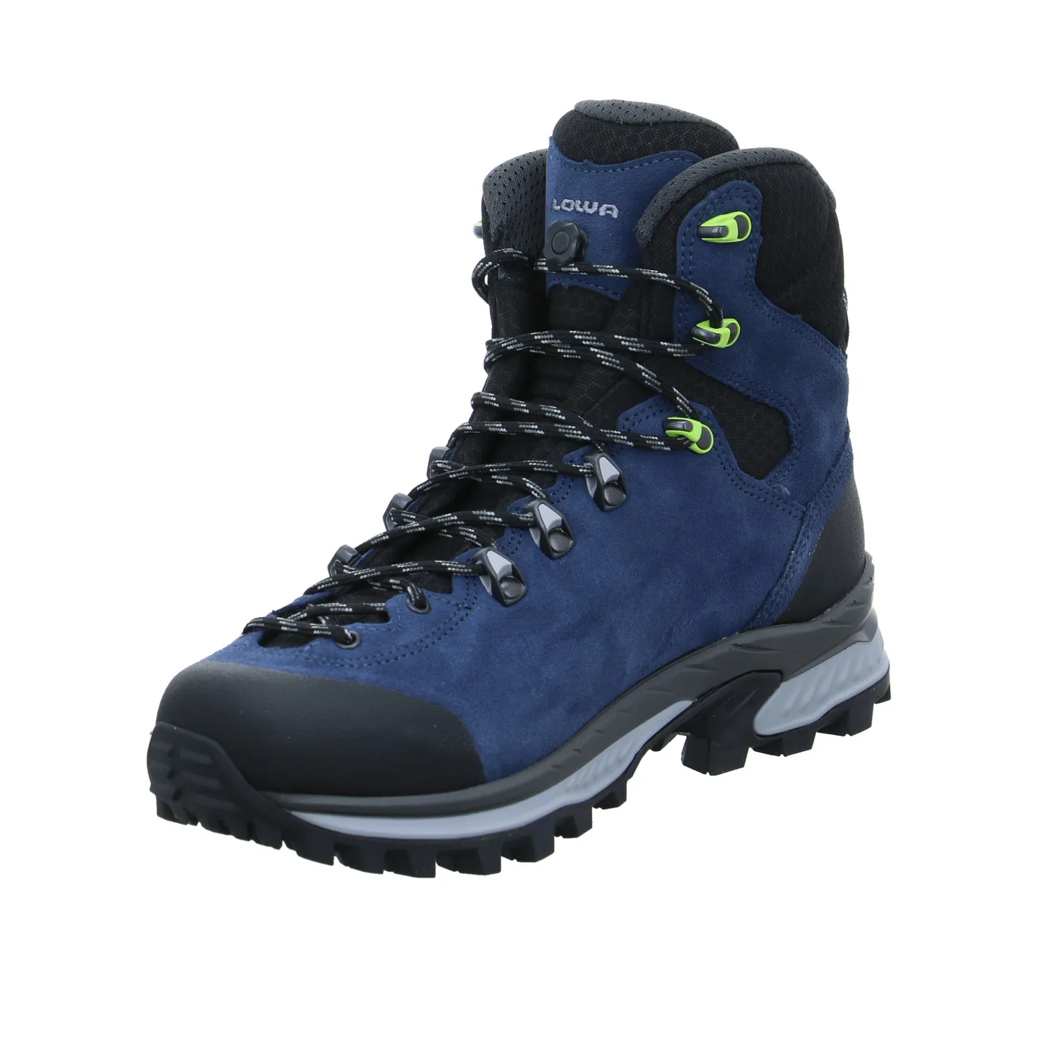 LOWA Trekkingschuhe Blau Leder