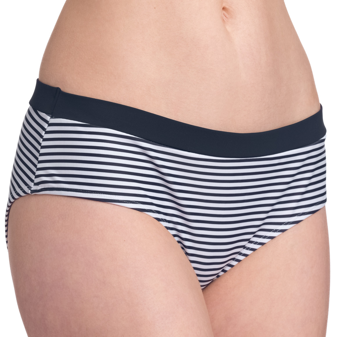 Gina Benotti Damen Bikinipanty im Streifen-Look weiss / dunkelblau