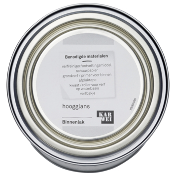 Karwei binnenlak hoogglans wit 750 ml