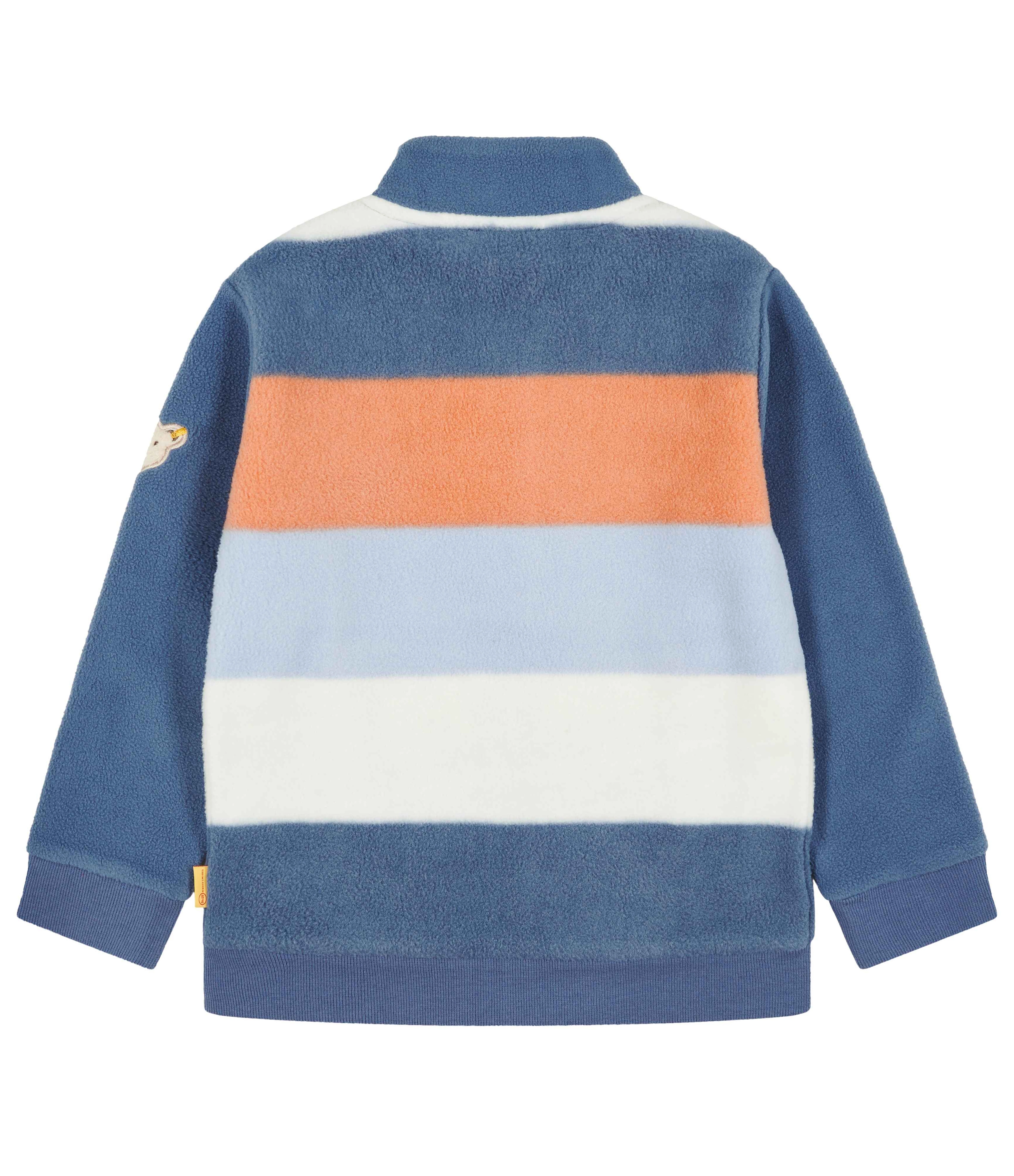 Fleecejacke BLOCKS in bijou blue