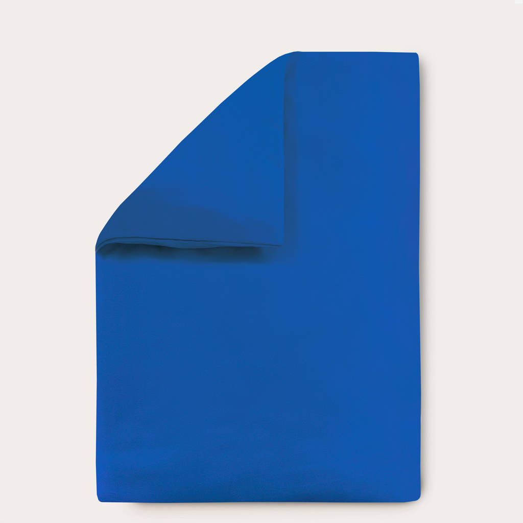 katoenen dekbedovertrek ledikant blauw (100x135 cm)