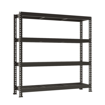 Handson Industrieel Opbergrek Zwart – 180x180x60 cm – 300 kg Draagkracht