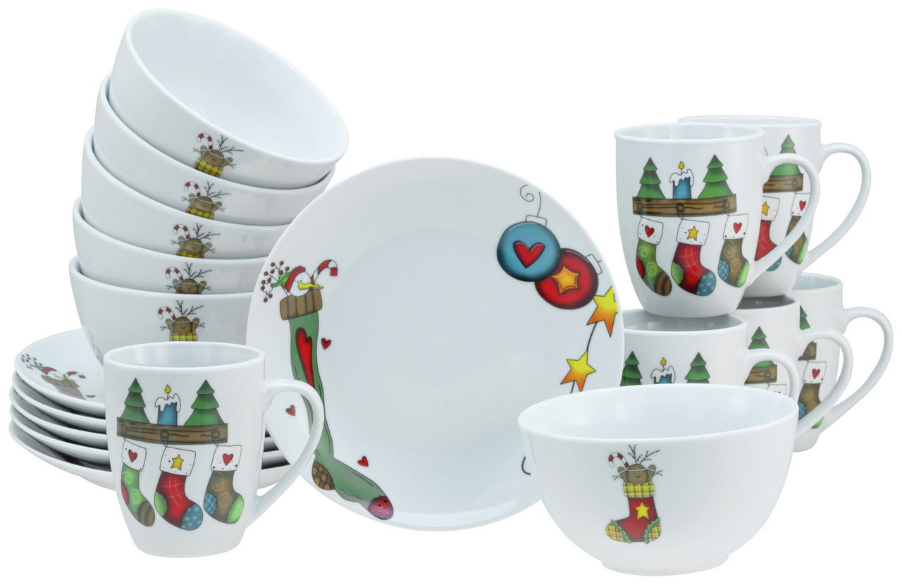 Creatable Weihnachtsservice 18-tlg. LUNA SOCKEN