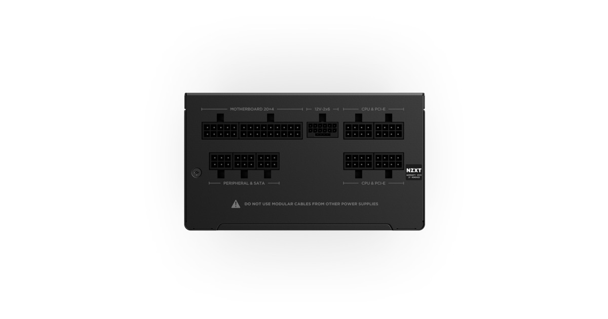 NZXTC750 Gold Core modulaire 750 watt voeding   (Zwart, 1x 12V-2x6, 2x PCIe)