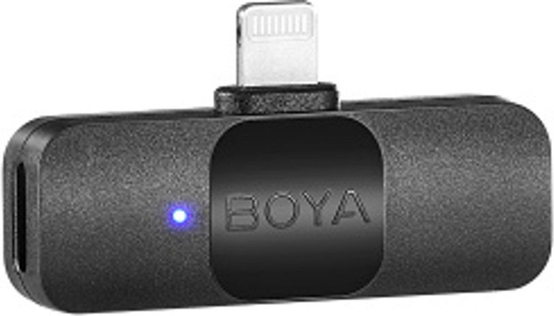 Boya - BY-V2 - Draadloze Microfoon - Zwart - Geschikt voor iOS Apparaten