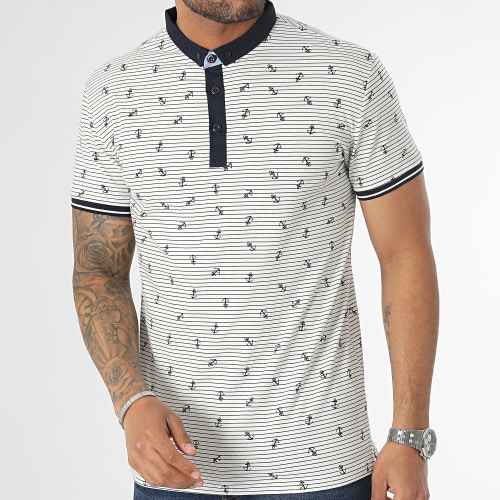 Polo Manches Courtes Beige Clair