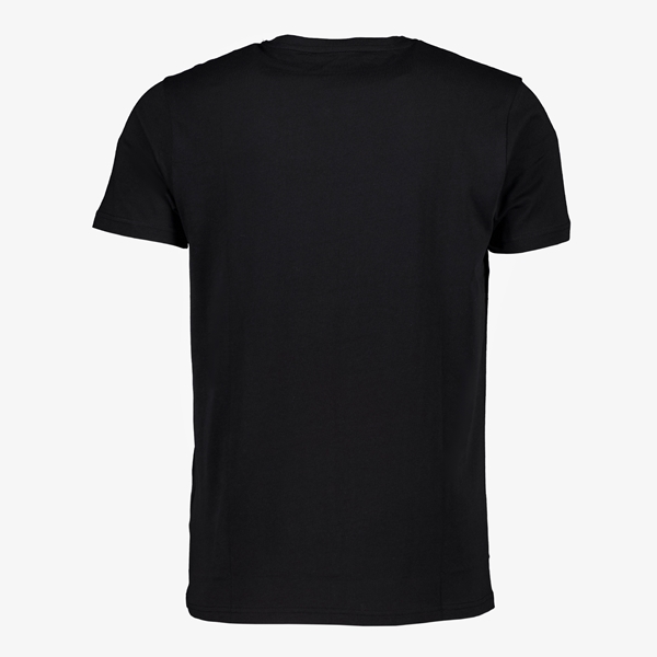 Unsigned heren T-shirt zwart met opdruk