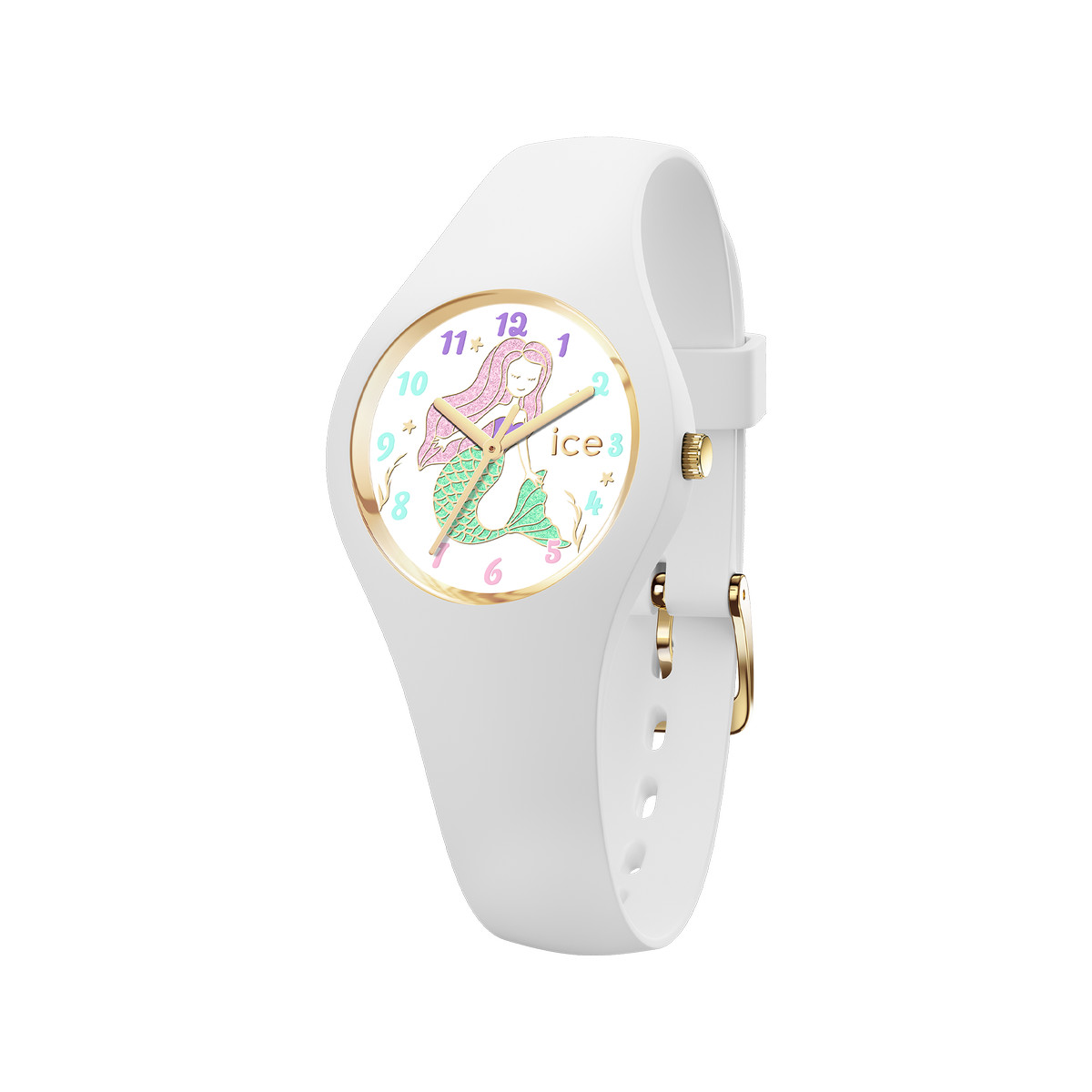 Montre ICE WATCH enfant plastique blanc bracelet caoutchouc blanc