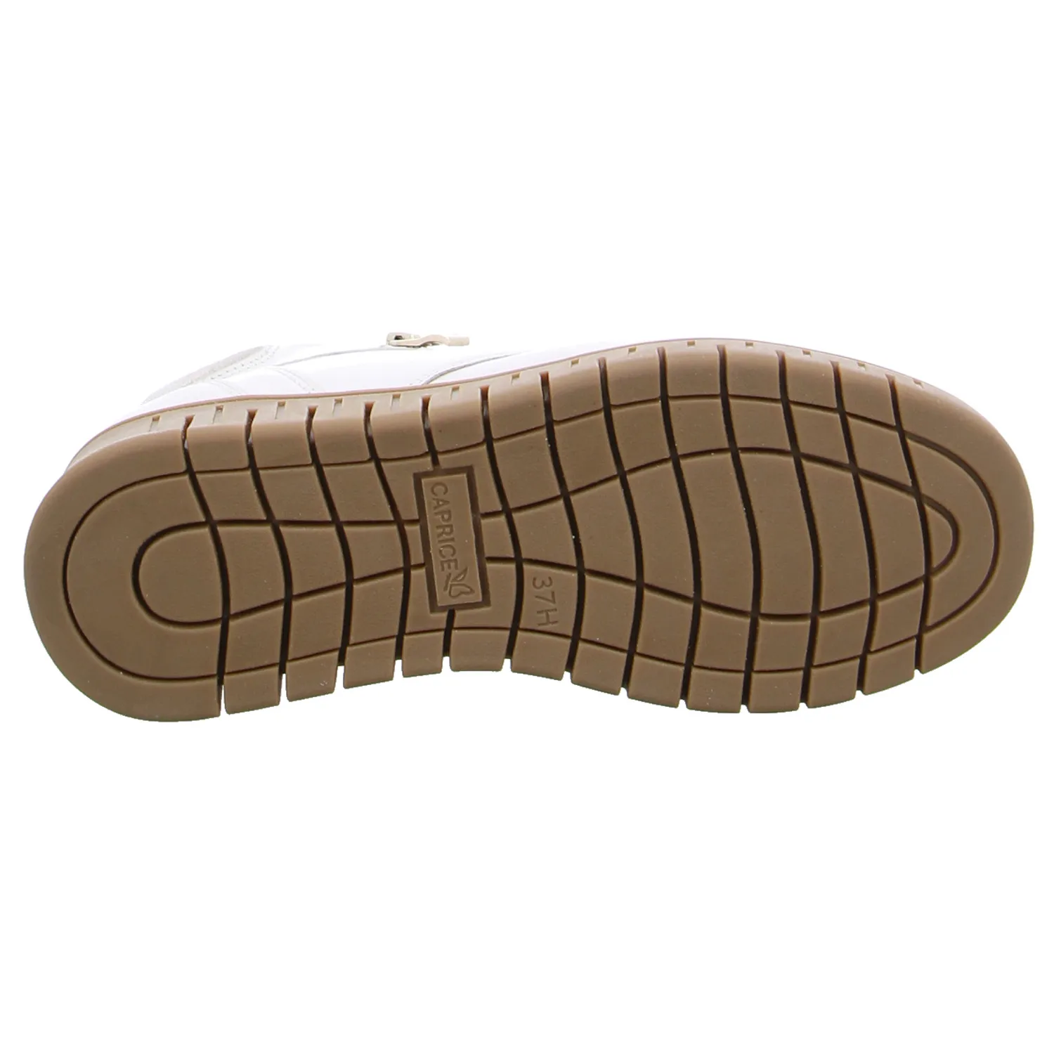 CAPRICE Comfort-Mid Cut Offwhite Leder  superflexible Sohle