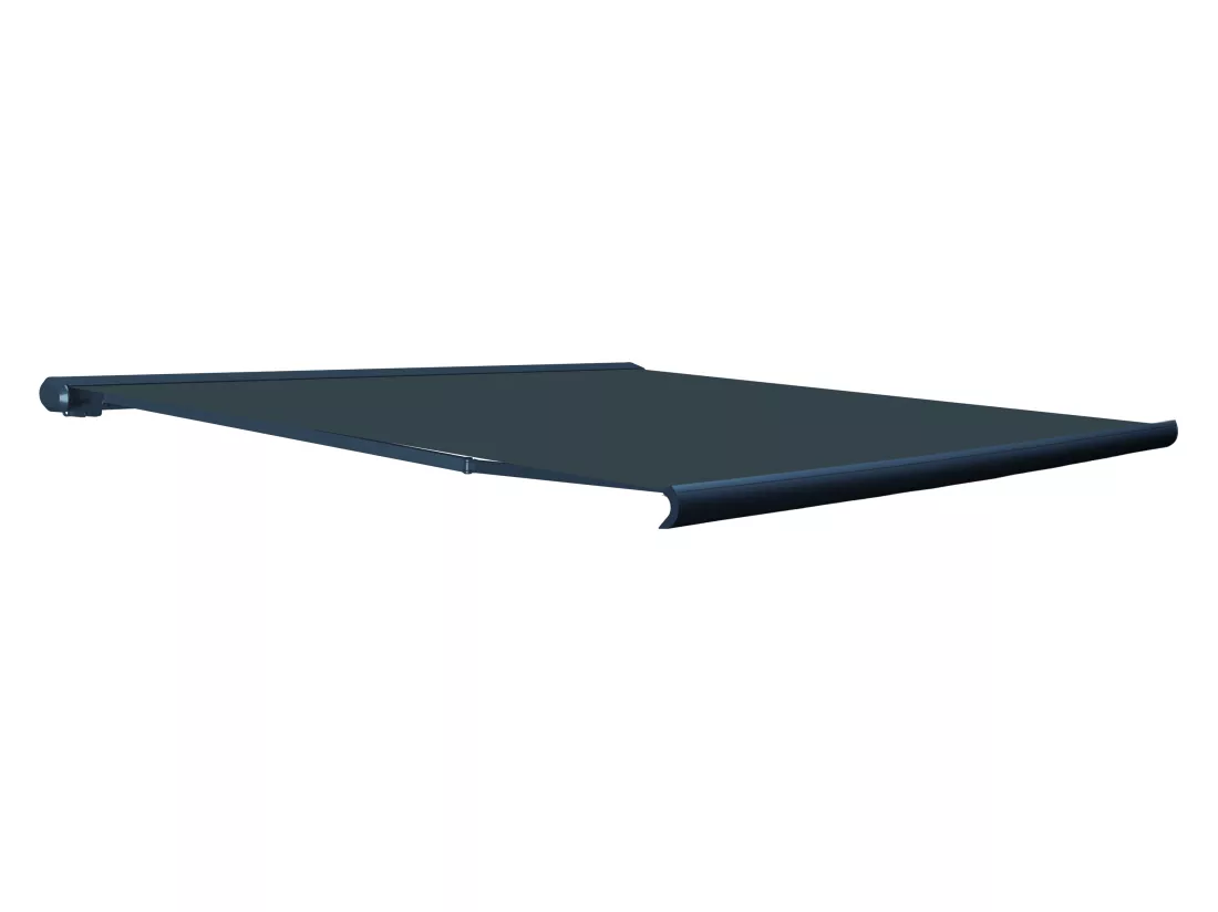 Store banne motorisé à leds avec coffre intégral 4 x 3,5 m toile acrylique anthracite - GALAXA