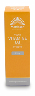 Mattisson HealthStyle Vitamine D3 Vegan Druppels 25ML