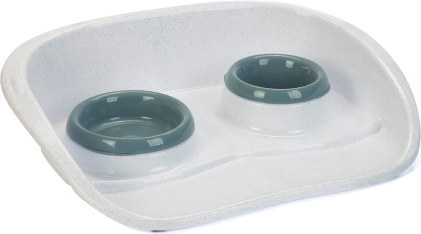 Stefanplast kattenvoer- en drinkbak wit D 13,5 cm 280 ml