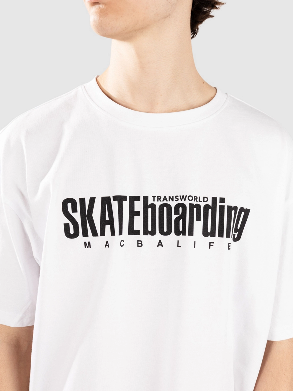 Macba Life Mag Logo T-Shirt white