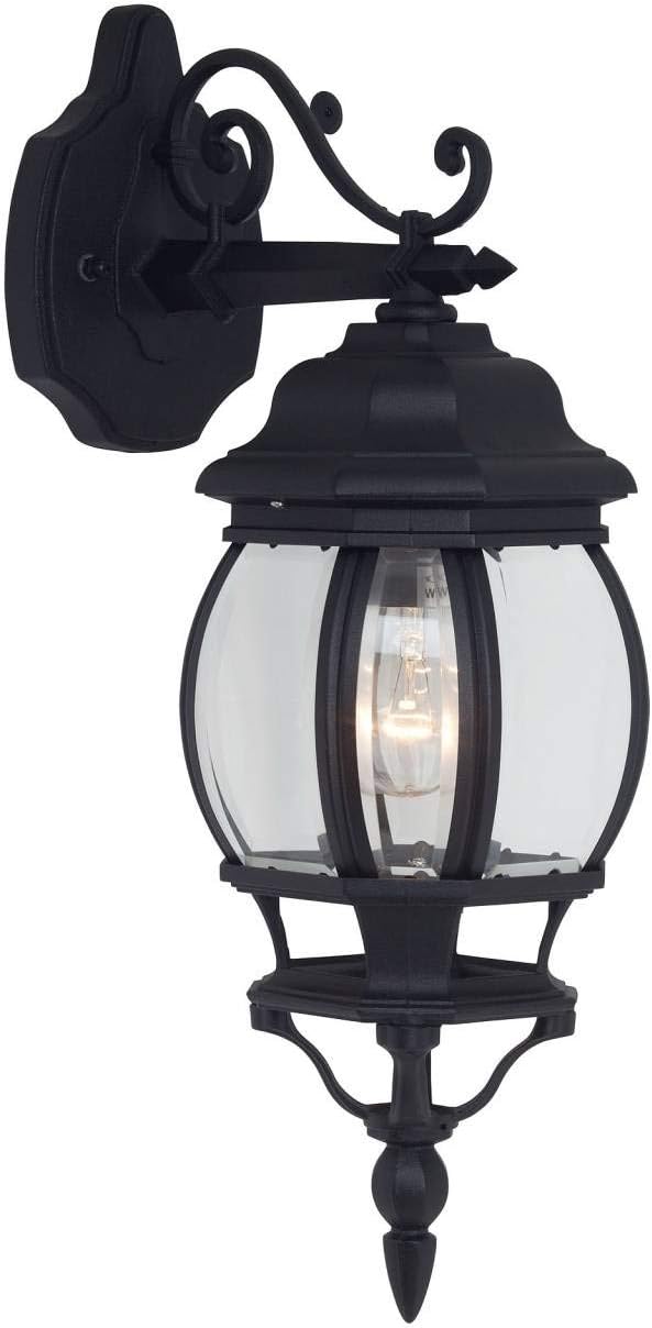 BRILLIANT Lampe Istria Außenwandleuchte hängend schwarz | 1x A60, E27, 60W, geeignet für Normallampen (nicht enthalten) | IP-Schutzart: 23 - regengeschützt