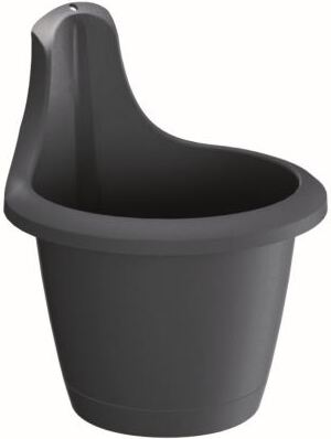 Intratuin hangpot Hook antraciet D 20 H 24 cm