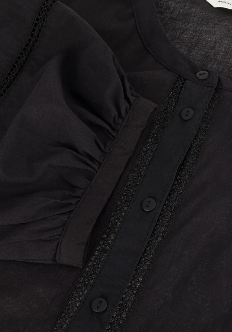 MSCH COPENHAGEN zwarte msch copenhagen blouse mscherendia 2/4 shit