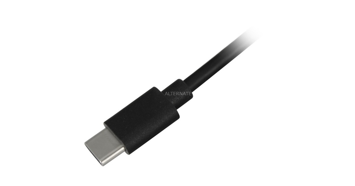 SharkoonUSB-A 2.0 - USB-C kabel  (Zwart, 1 meter)