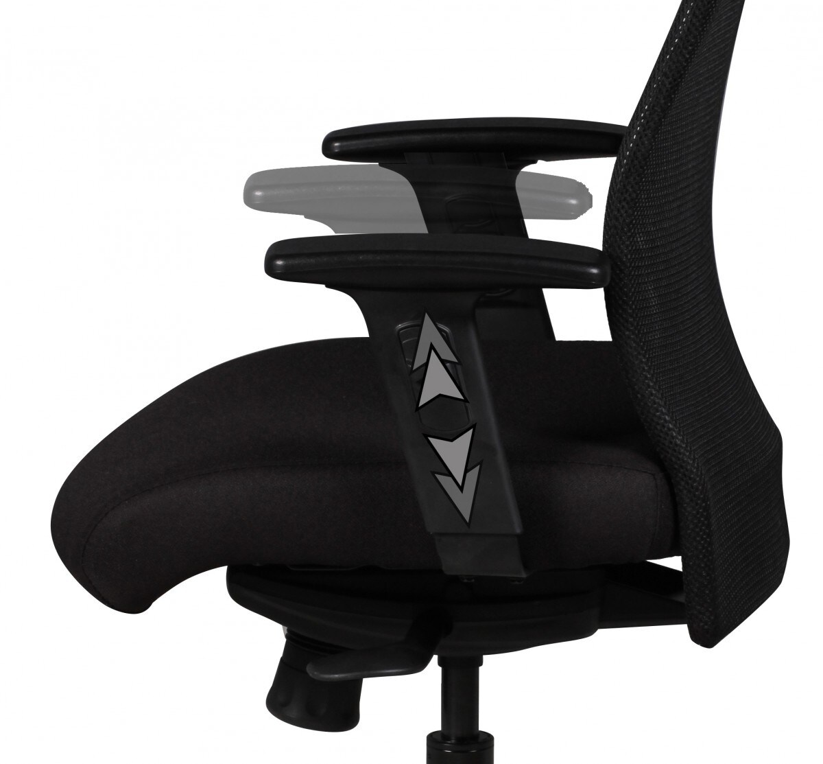 Schreibtischstuhl Finebuy Stoff Schwarz Drehstuhl Armlehne Büro Sessel Bürostuhl