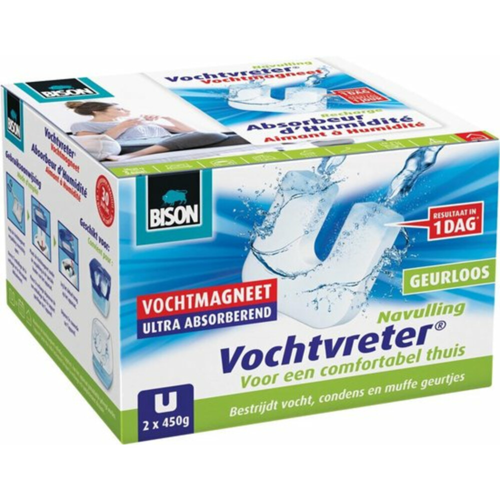 BisonVochtvreter Ambiance Magneet Neutraal2 x 450 gr