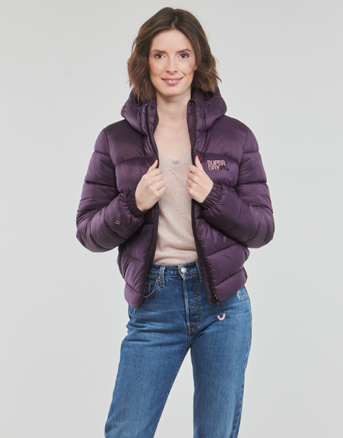 Superdry - SPORTS PUFFER BOMBER JACKET - Violet