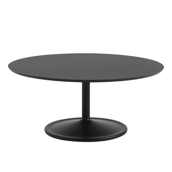 Muuto - Soft Couchtisch, Ø 95 cm, H 42 cm, schwarz