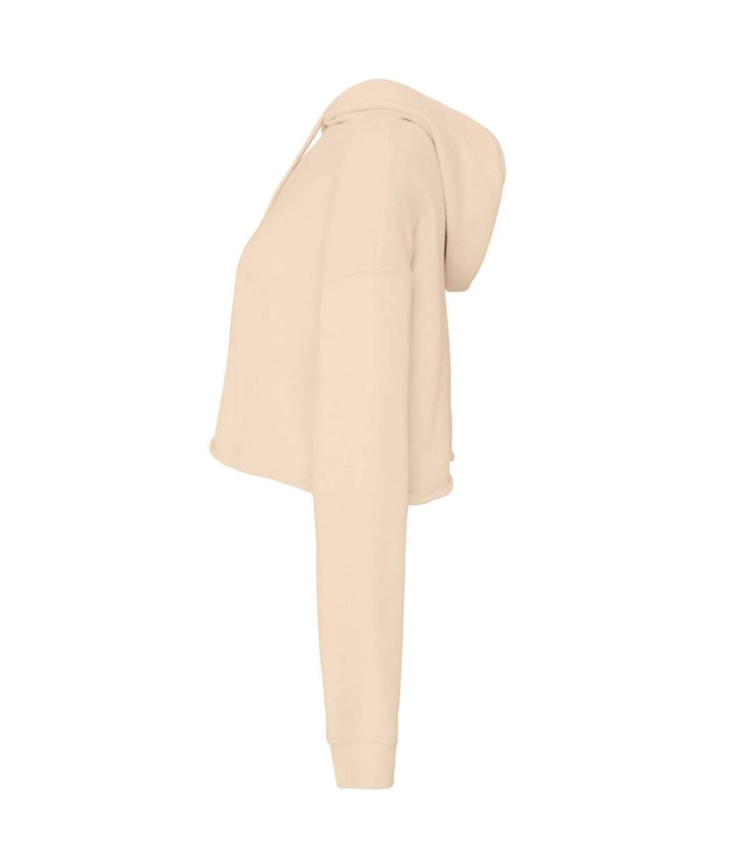 Bella + Canvas - Sweat court à capuche - Femme (Beige chiné) - UTBC5549
