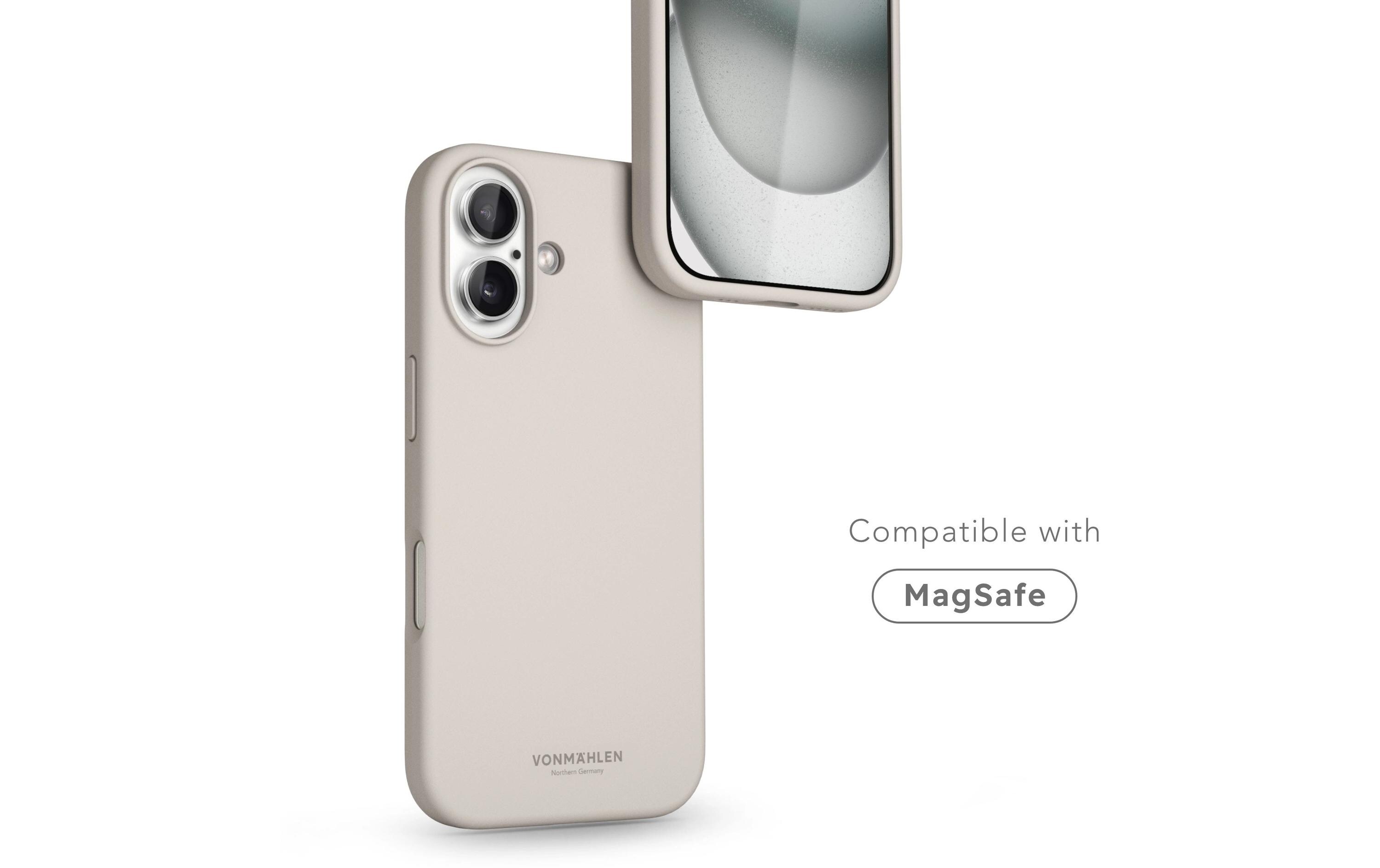 Back Cover Soft Silicone iPhone 16 CreamSilicone Backcover für das Apple iPhone 16