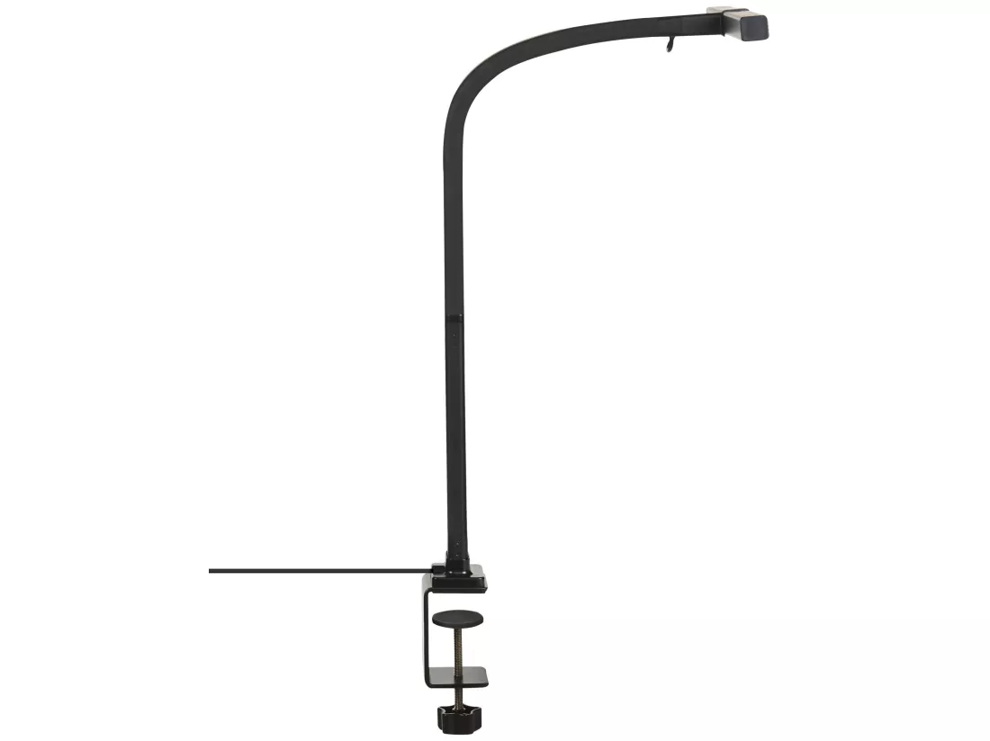 Lampe de bureau LED à pince AURIGA Avec détecteur de mouvement Métal Noir